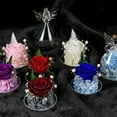 thumbnail image 4 of Angel Girl Eternal Flower Rose Glass Cover Regalo de vacaciones Decoración de rosas Regalo de cumpleaños para amigos y familiares, 4 of 5