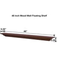 thumbnail image 2 of WELLAND 48'' Pine Wood Fireplace Mantel Shelf, Corona Crown Molding Floating Wall Photo Ledge Shelves, Mahogany Brown Finished, 2 of 7