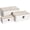 White, variant on MODE HOME Set of 3 Decorative Wooden Boxes, Rustic Farmhouse Keepsake Box Decorative Boxes with Hinged Lid and Floral Carved Design, Wood Storage Box for Home Decor, White