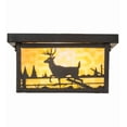 thumbnail image 6 of Meyda Tiffany 153550 Hyde Park Deer Creek 2 Light 17" Wide Flush Mount Square Ceiling, 6 of 7