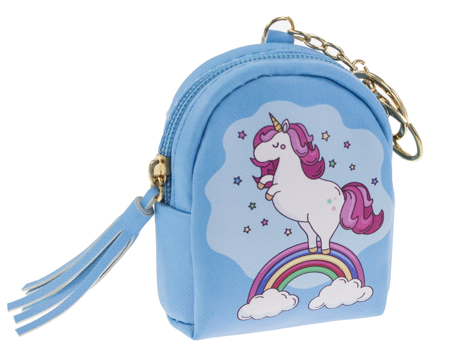 Maple Memories Snow Unicorn Animal Portable Canvas Coin Purse Change Purse Pouch Mini Wallet Gifts For Women Girls