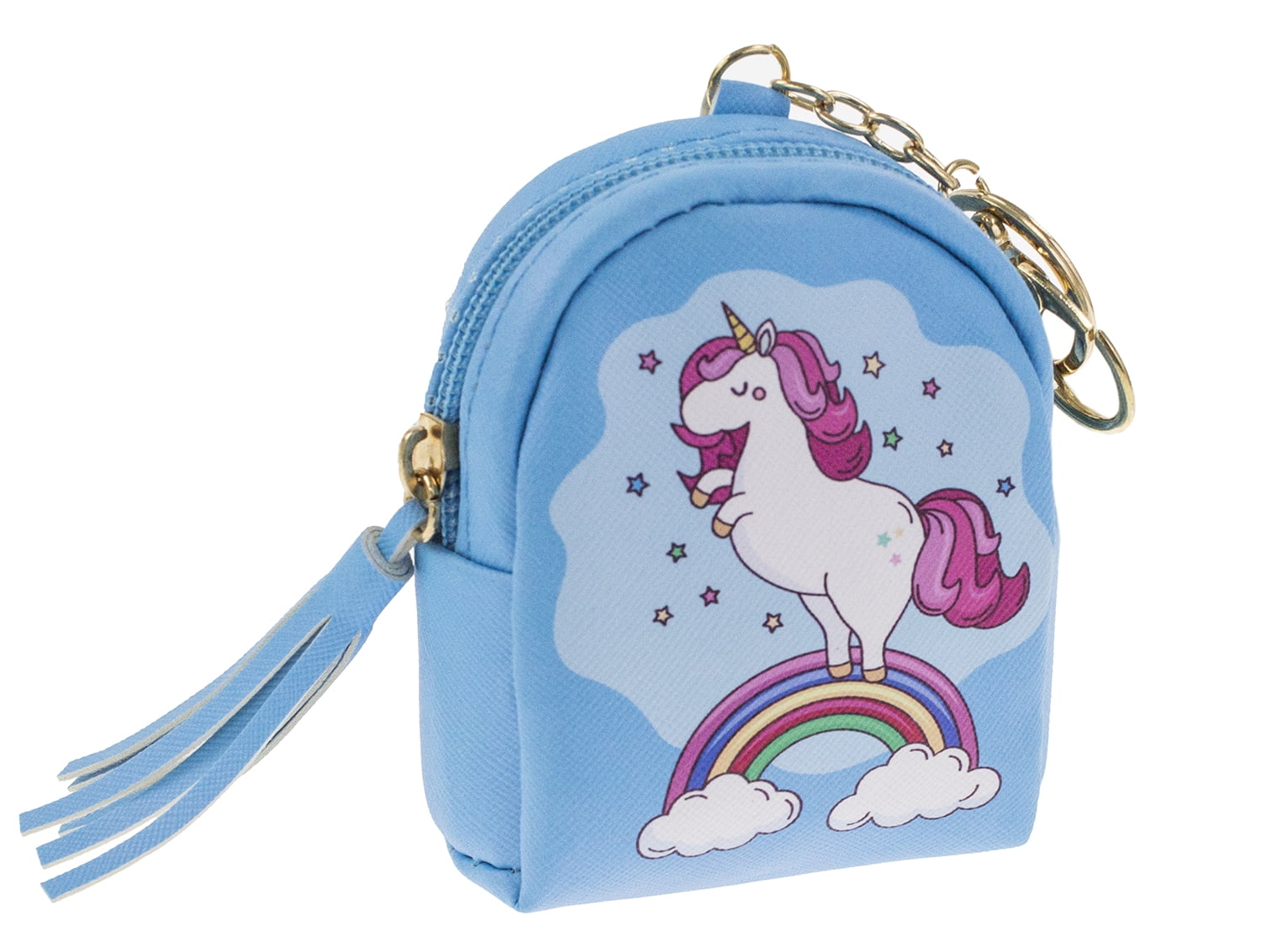 StylesILove - Unicorn Mini Coin Purse Zipper Bag Keychain Cute Wallet Pouch (Unicorn Blue ...