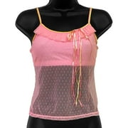 Necessary Objects Rainbow Bright Built in Bra Cami, Medium, Pink