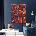thumbnail image 4 of Lsque Five Nights At Freddy'S Pattern Canvas Wall Art – 30x40in Decorative Picture, Contemporary Canvas Print for Home & Office（Vertical）, 4 of 8