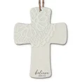 thumbnail image 1 of Christmas Ornament Cross Lace Believe, 1 of 1