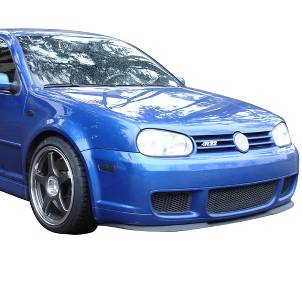 Ikon Motorsports Compatible with 99-05 Volkswagen Golf MK4 R32 Style Front  Bumper Cover Unpainted Steel Mesh 