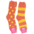 thumbnail image 2 of Everbright Women's Classic Fuzzy Socks 2 Pack - Peach & Yellow, 2 of 5