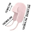 thumbnail image 3 of Wmhnj Gorro de lana de punto con orejeras para mujer, de invierno, de 55 a 58 cm de circunferencia, ideal para esquiar, andar en bicicleta y actividades al aire libre., 3 of 9