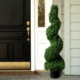 thumbnail image 2 of 50 in. Romano Boxwood Spiral Topiary Tree, 2 of 3