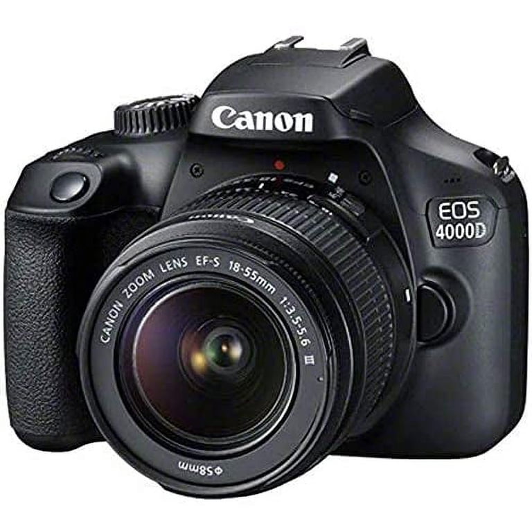 Canon EOS 4000D レンズ2本 カメラバッグ付き Canon EOS 4000D / Rebel T100 DSLR Camera Body Set with 18-55mm