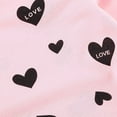 thumbnail image 5 of Tisuna Girls 2-Pieces Outfit Set Toddler Heart Print Crewneck Sweatshirt And 2 In 1 Skirt Pants Set Breathable Soft Girls Valentine'S Clothes Pink Size 12-24 Months, 5 of 9