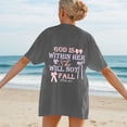 thumbnail image 1 of WILLBEST Chemise en Denim pour Femmes T-Shirt Décontracté Imprimé Col Rond Manches Courtes Ample 872, 1 of 7