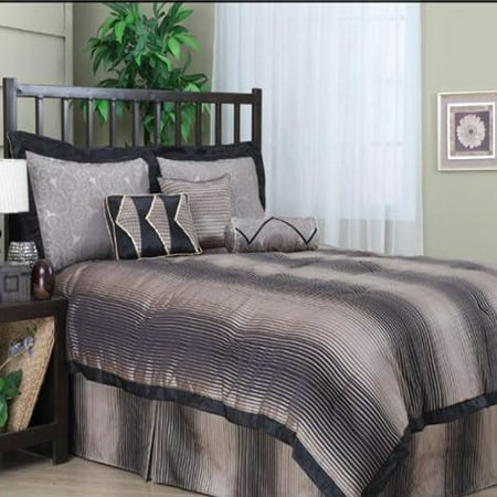 Luxury Textured Valencia 7-Piece Comforter Set by Nanshing - Queen