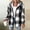 Black, variant on Womens Casual Jacket Plaid Hooded Fleece Lined Shacket | Lightweight Long Sleeve Flannel Jacket, Button Front Closure Warm Coat with Side Pockets, Daily Fall Winter Wear