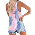 thumbnail image 4 of FASHIONWT Women Gradient V Neck Tank Top Tie-dye Sleeveless Casual Shirt, 4 of 4