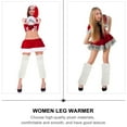 thumbnail image 2 of WHAMVOX 1 Pair of Winter Women Plush Knee-High Boot Socks Long Leg Warmers Supply, 2 of 8