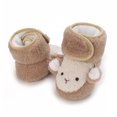 thumbnail image 6 of Eltusu Baby Girls Cotton Boots, Soft Soft Bottom Warm No Slip Winter Boots Brown Size 6-9 Months, 6 of 8