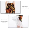 thumbnail image 2 of Leaves Women's Chiffon Beach Dress with Polyester Straps - Summer Dress for Beach vibes, 2 of 6