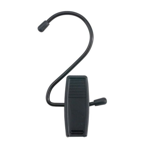 NAHANCO 4 1/2" Plastic Hang Alls, Black W/Black Hook (Pack of 100)