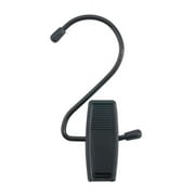 NAHANCO 4 1/2" Plastic Hang Alls, Black W/Black Hook (Pack of 100)