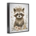 thumbnail image 3 of Stupell Industries Whimsical Crowned Raccoon Black Framed Giclee Art design by Ramona Murdock, 30 x 24, 3 of 8