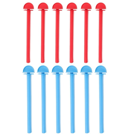 GOOHOCHY 12Pcs Plastic Stand Perches Holders Bird Perches Canary Finch Budgie Cage Universal Plastic Stand Stick