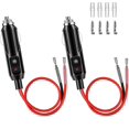 thumbnail image 1 of Adaptador macho para encendedor de cigarrillos de 12v/24v con cable de 30 cm Fusible de 16 Awg 10a para inversor de automóvil Barco (2 piezas) oso de fresa Hogar, 1 of 5