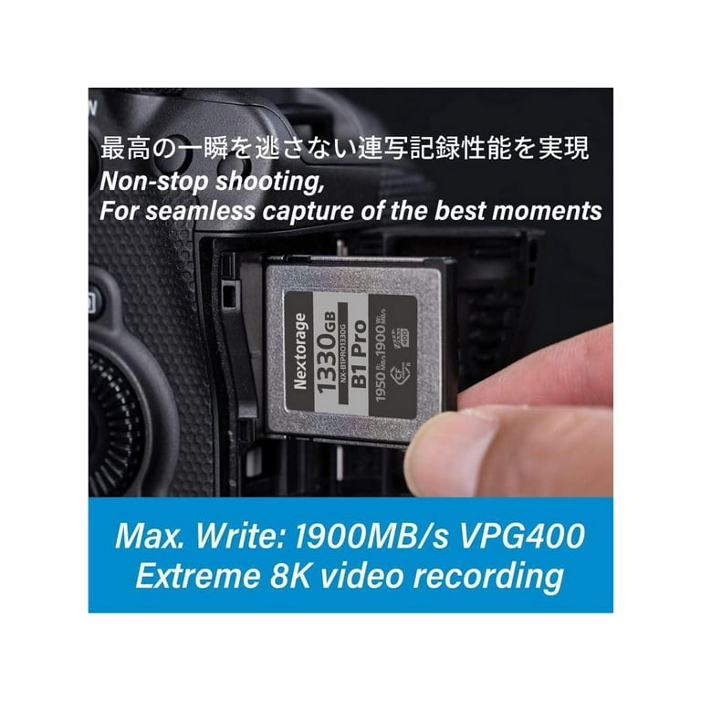 Nextorage B1 Pro Series CFexpress Type B 165 GB Anti-Static Nextorage B1 Pro Series CFexpress Type B 165 GB Anti-Static