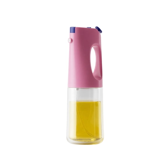 Oil Sprayer for Cooking – 2-in-1 Olive Oil Glass Bottle Mister & Dispenser/Pourer with Drip-Free & Clog-Free Nozzle for Air Fryer, Salad, BBQ, Baking