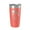 Coral, variant on Horseshoe Porter & Mud Lakes Map Tumbler Travel Mug Insulated Laser Engraved Coffee Cup Arkansas 20 oz Orange