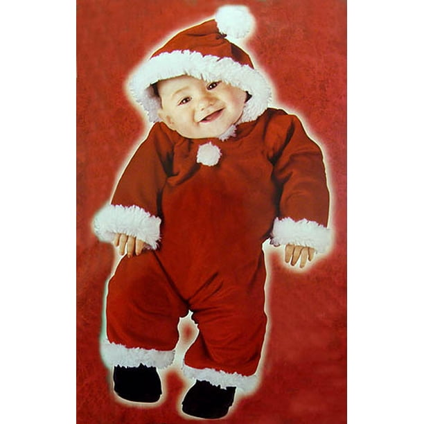 Fun World Red and White Santa s Little Helper Infant Christmas Costume Small