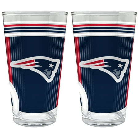 New England Patriots Two-Piece 16oz. Pint Glass Set