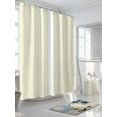 thumbnail image 3 of Shower Curtain Cream Vertical Stripes Bathroom Curtains with Hooks, Waterproof Fabric Classic Striped Bath Shower Curtains Set for Bathroom Bathtubs Decor 72x72 Inch, 3 of 8