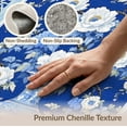 thumbnail image 6 of ODIKA 5'x7' Washable Area Rug Blue White Chinoiserie Cobalt Floral Porcelain Vase with Peony and Vine Scrolls for Dining Room, Under Table, Home Office, Non-Slip Chair-Friendly, 6 of 7