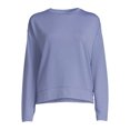 thumbnail image 5 of Avia Women's Long Sleeve Drop Shoulder Soft French Terry Cloth Tee, 5 of 5