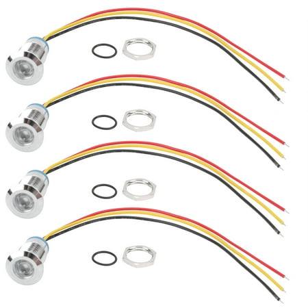 

LED Indicator Pre-Wired Round LEDs Firm For Computer Modification For Access Control Switches For CNC Machine Tools For Car