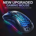 thumbnail image 2 of Lightweight Wired Gaming Mouse, 26 RGB Backlit Mice & 6Buttons Programmable Driver,6400DPI ,Ultralight Honeycomb Shell Ultraweave Cable Mouse Compatible with PC Gamers and Xbox and PS4, 2 of 7