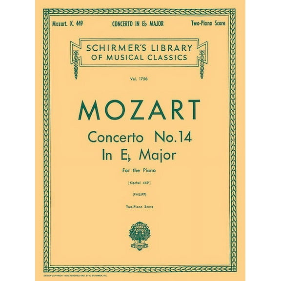 Concerto No. 14 in Eb, K.449 (Wolfgang Amadeus Mozart) Piano Duet (Sheet Music/Songbook)