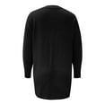 thumbnail image 5 of Sweaters for Women Trendy Knit Long Sleeve Cardigan Solid Color Fall Outerwear, 5 of 5