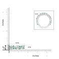 thumbnail image 6 of ANGARA Natural Nature Inspired Round Emerald & Diamond Vine Ring in 14K White Gold for Women (Size-1.8mm) | May Birthstone, Birthday, Anniversary, Jewelry Gift for Women | Natural Emerald Ring, 6 of 11