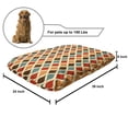 thumbnail image 2 of Retro Pet Bed, Funk Different Vintage Pattern Composition with Geometric Forms Simplistic Art, Chew Resistant Pad for Dogs and Cats Cushion with Removable Cover, 24" x 39", Multicolor, by Ambesonne, 2 of 4