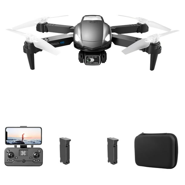 RC Quadcopter Dual Camera RC Aircraft One-button Takeoff (2Battery Black) Ehuebsd libre de BPA