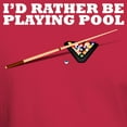 thumbnail image 3 of CafePress - Id Rather Be Playing Pool T Shirt - Men's Classic Graphic Cotton T-Shirt, 3 of 4