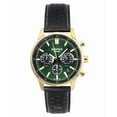 thumbnail image 1 of Casio Edifice Analog Chronograph Leather Strap Green Dial Quartz EFR-575CL-3A 100M Men's Watch, 1 of 3