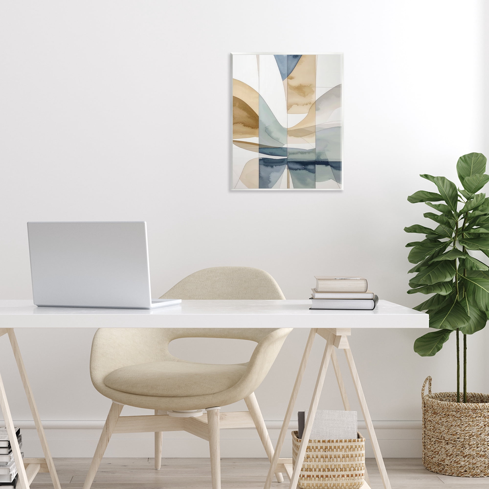 Stupell Industries Geographic Fluid Abstraction Wall Plaque Art, design by Alonza Saunders