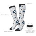 thumbnail image 4 of Gaeub Chaussettes Design Imprimé Planètes Chaussettes Hautes Extensibles pour Hommes Femmes Adolescents, Chaussettes de Softball Soccer pour Randonnée, Sport, 4 of 6
