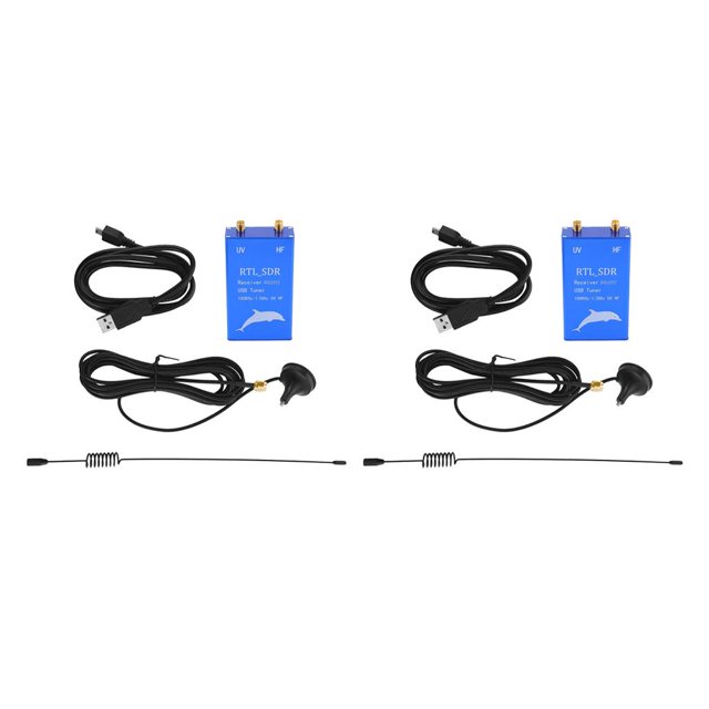 2 PCS Receptor Sintonizador USB Piezas Telescópica de Prueba de 100 kHz a 1766 MHz, de Funcionamiento CUTICAT Receptor sintonizador USB