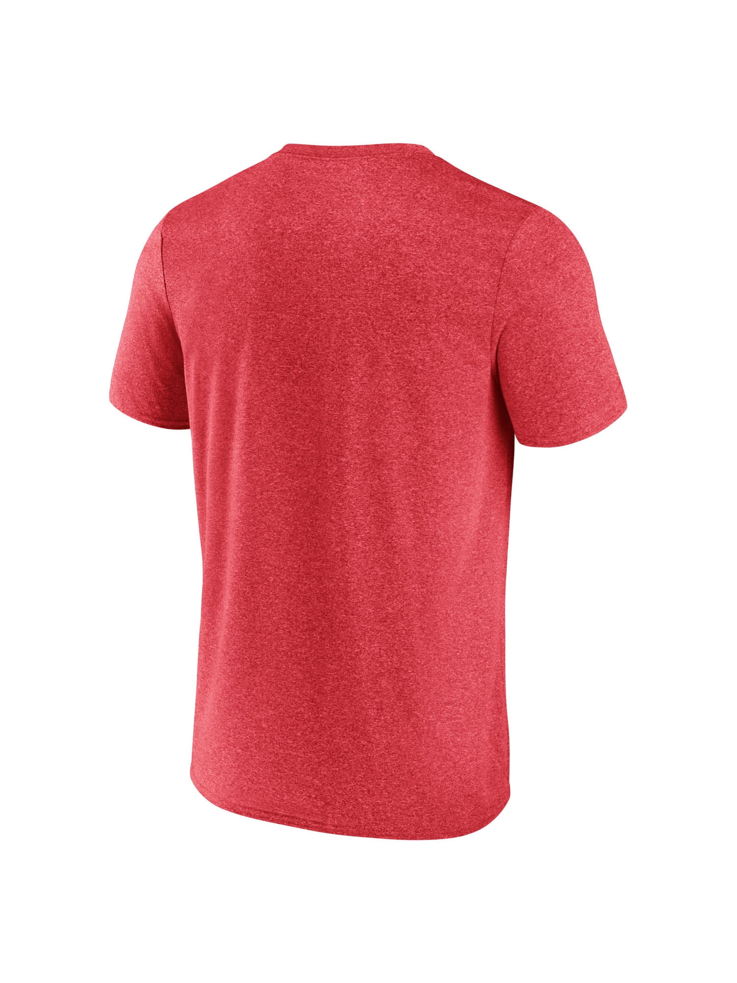 NCAA Nebraska Cornhuskers Men's Heather Red Synthetic Short Sleeve T Shirt