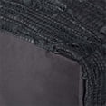 thumbnail image 4 of Simpli Home Fredrik Boho Square Pouf in Black Woven Genuine Leather, 4 of 7