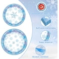 thumbnail image 3 of 96 Pieces Snowflake Winter Tableware Set – Blue Disposable Plates, Napkins, and Forks for Frozen Birthday Parties, Christmas Dinners, Holiday Gatherings, and Winter Celebrations – Serves 24 Guests, 3 of 7